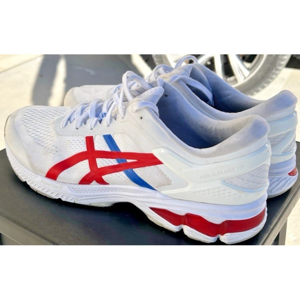 ASICS Gel Kayano 26 Retro Tokyo (1011A771) Men's Size 14 Red/White/Blue